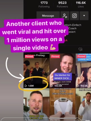 Client went viral, 1 million views on a video