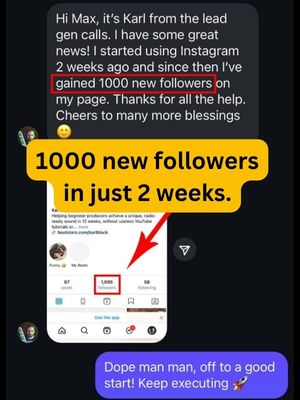 1000 new followers in just 2 weeks