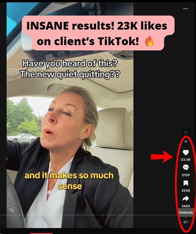 Getting viral on TikTok -&gt; 23k likes