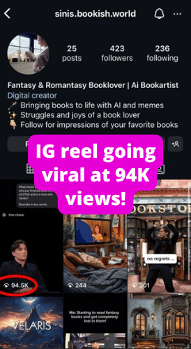 IG reel going viral at 94K views!