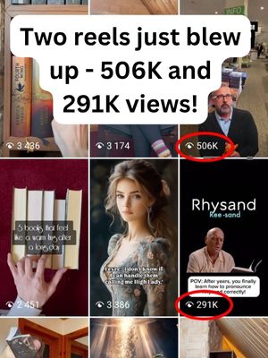 Two reels just blew up with 506K and 291K views