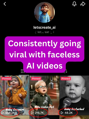 Consistently going viral with faceless AI videos