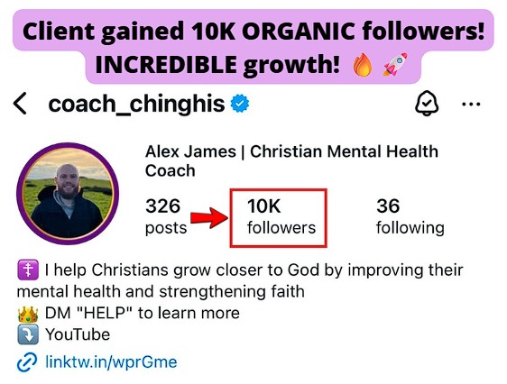 Reached 10k followers on Instagram