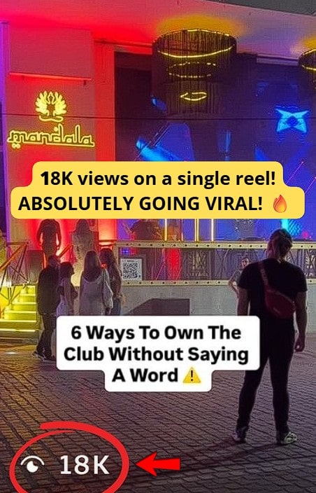 Dating niche IG Reel at 18K views