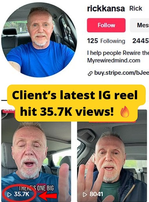 IG Reel reached 35.7K views