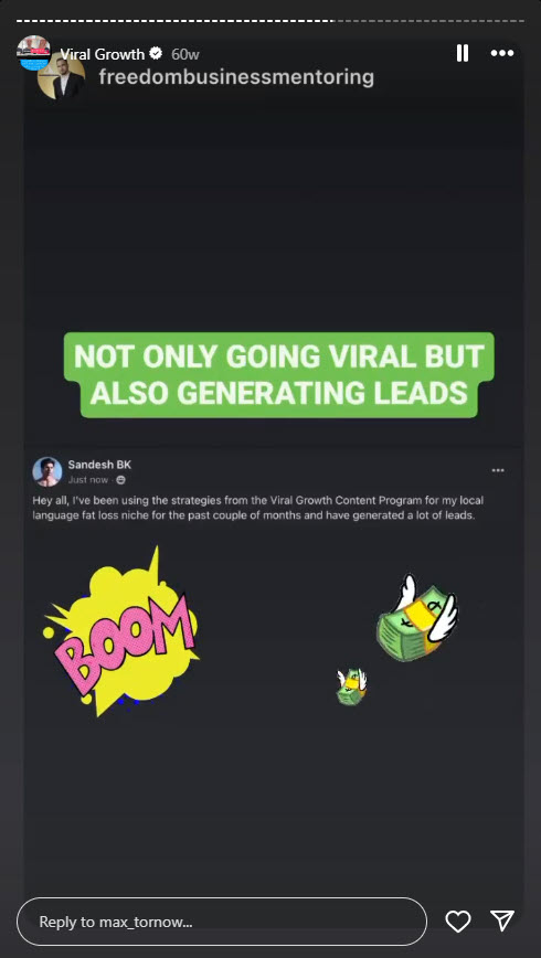 Viral and getting leads