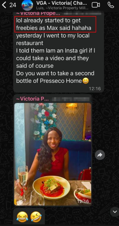 Started getting freebies; local restaurant offered extra Prosecco after making an Instagram video.