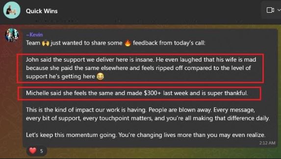 Michelle made $300+ last week and is super thankful.