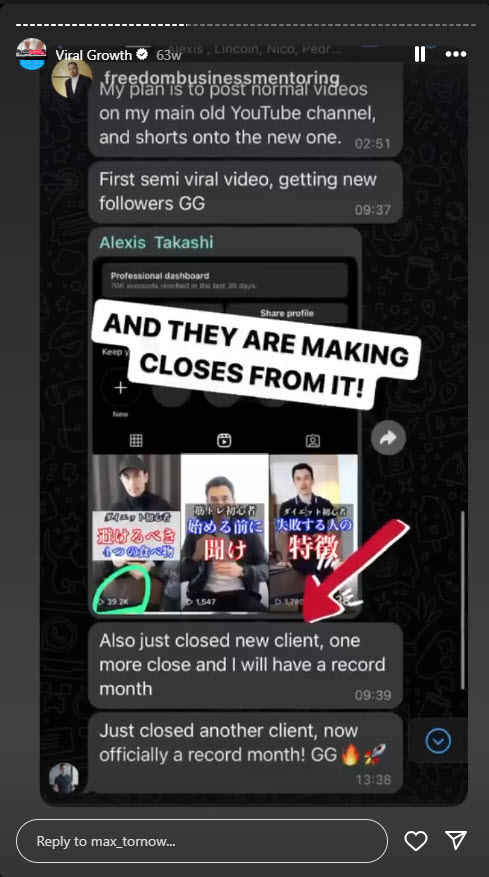 Closed another client and now officially a record month
