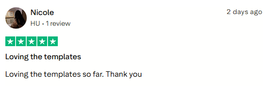 Really enjoying the templates.