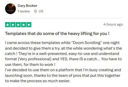 Templates are professional and make content creation easier