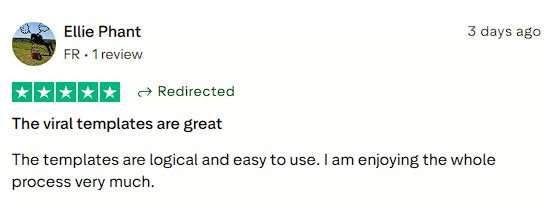 Enjoying the easy-to-use viral templates.