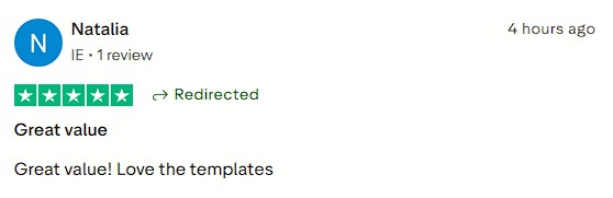 Found the templates valuable and loved them.