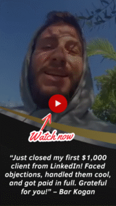 Young entrepreneur celebrating first client success