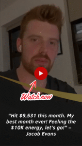 Entrepreneur celebrating monthly income milestone achievement