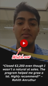 Rohith celebrates $2,250 travel business success