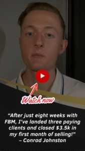 Conrad Closes $3500 in First Month of Active Selling