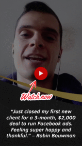 Robin Lands First $2K Facebook Ads Client Through Business Mentoring