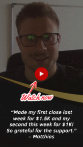 Matthias Closes $2500 in Two Weeks with Business Mentoring Program