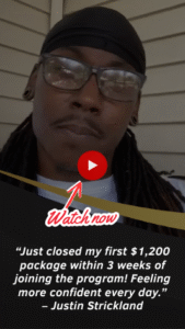 First Package Deal Success: $1,200 Close in Week Three