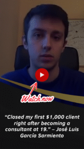 19-Year-Old Lands First $1K Client