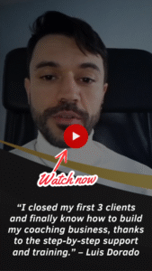 Coach celebrates landing first three clients success