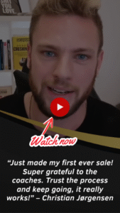 Danish Entrepreneur Makes First Sale in Week 5 of Freedom Business Mentoring Program