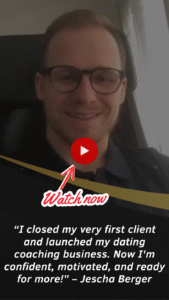 Dating coach celebrates first client success