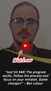 Entrepreneur celebrating $6K earnings milestone