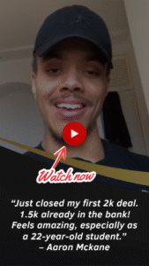 Student Breaks Broke Mentality With First $2K Coaching Sale