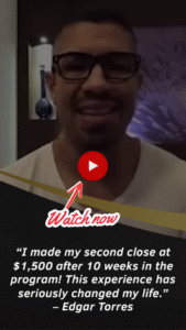 Edgar Lands $1500 Client After 10 Weeks of Business Mentoring