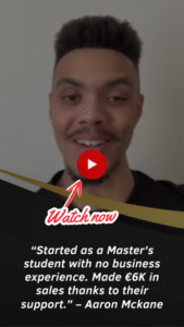 Aaron celebrates $6K sales milestone